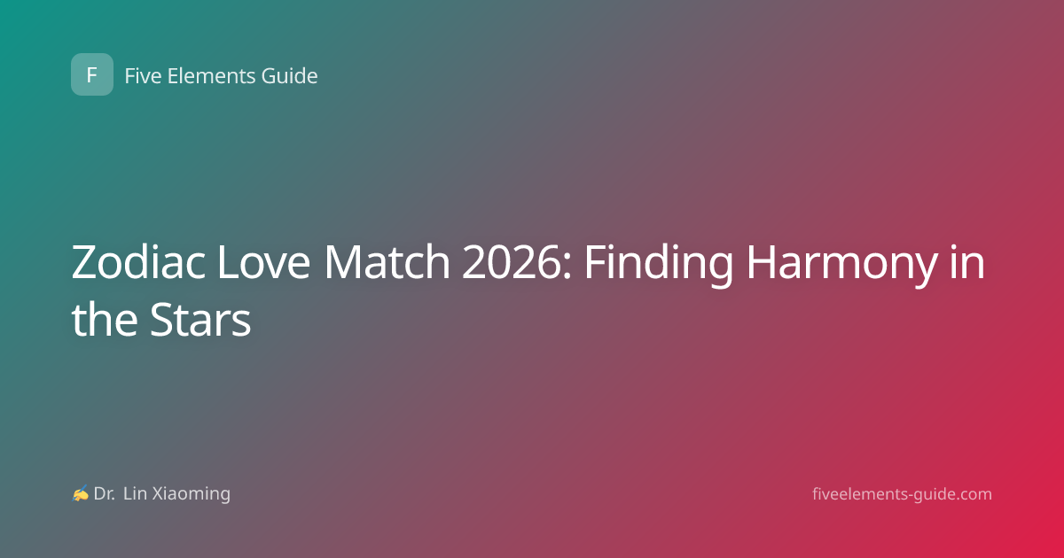 Zodiac Love Match 2026: Finding Harmony in the Stars